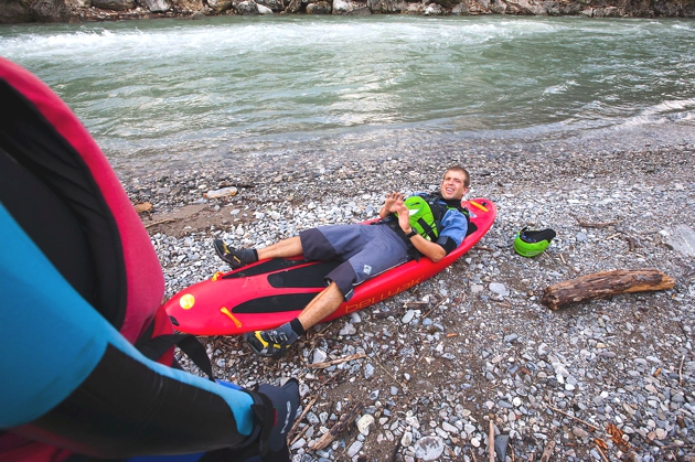 Bellyak — descente en bellyak sur la Sarine, Suisse romande