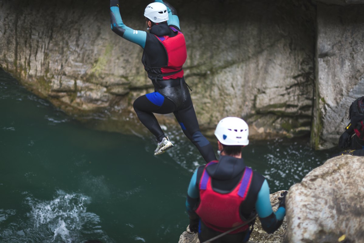 Canyoning & Rando aquatique — participants en rando aquatique, Suisse romande