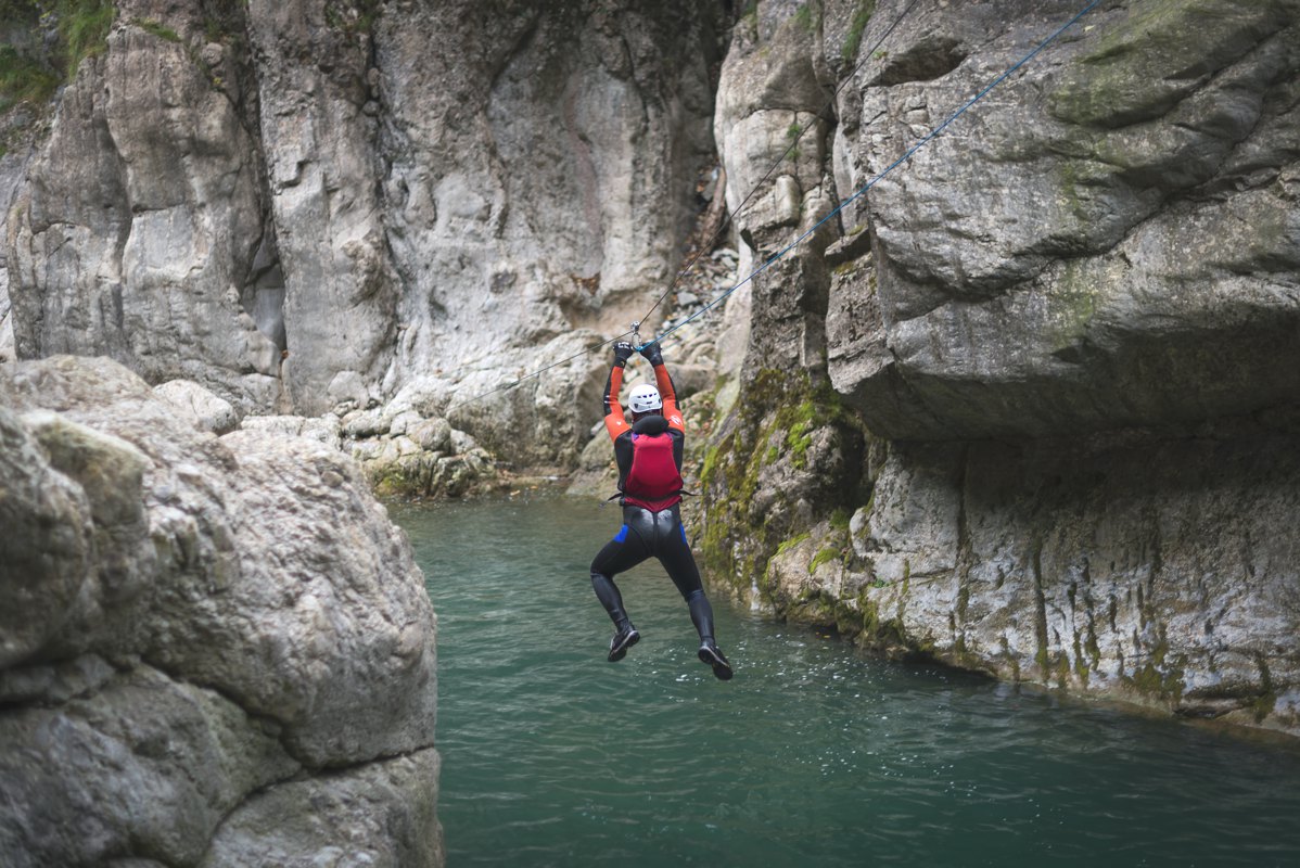 Canyoning & Rando aquatique — participants en rando aquatique, Suisse romande