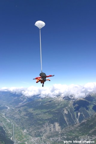 Saut en parachute — saut en parachute tandem, Suisse romande
