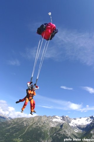 Saut en parachute — saut en parachute tandem, Suisse romande
