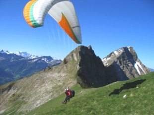 Parapente biplace — vol en parapente biplace, Suisse romande