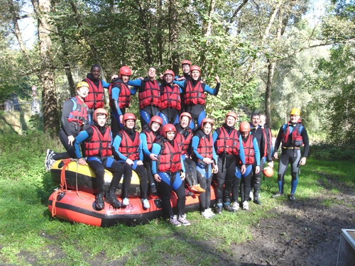 Rafting — descente en rafting sur la Sarine, Suisse romande
