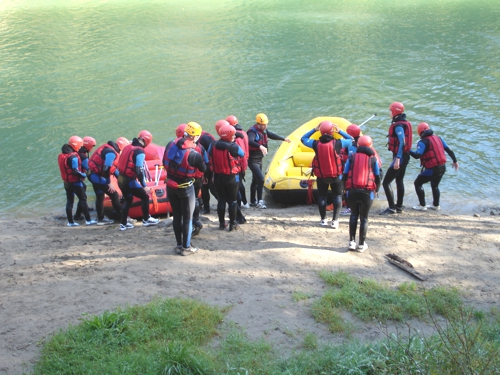 Rafting — descente en rafting sur la Sarine, Suisse romande