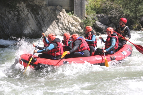 Rafting — descente en rafting sur la Sarine, Suisse romande