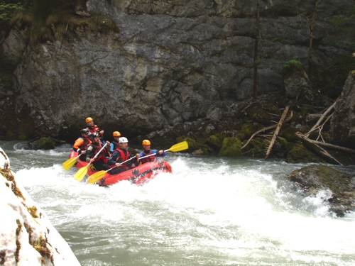 Rafting — descente en rafting sur la Sarine, Suisse romande