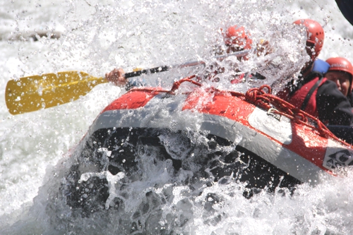 Rafting — descente en rafting sur la Sarine, Suisse romande