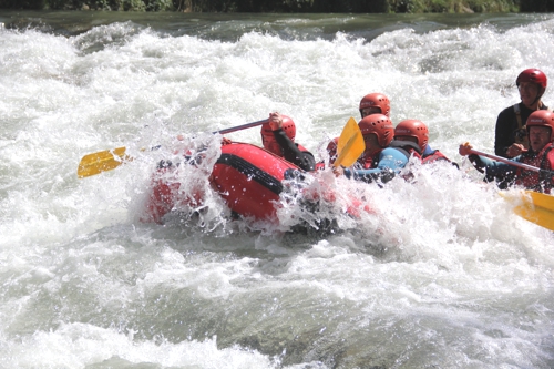 Rafting — descente en rafting sur la Sarine, Suisse romande