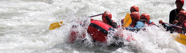 Rafting — descente en rafting sur la Sarine, Suisse romande