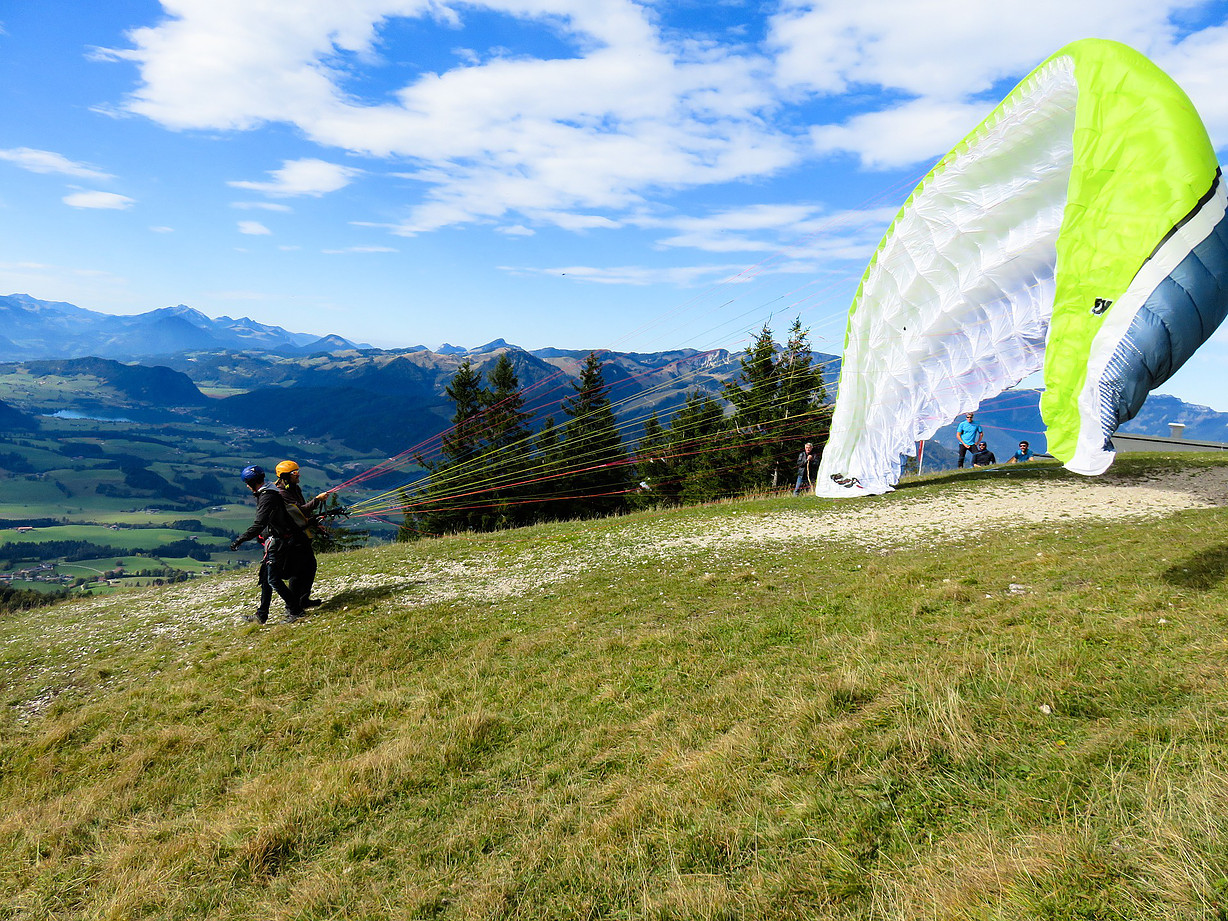 Parapente biplace — vol en parapente biplace, Suisse romande